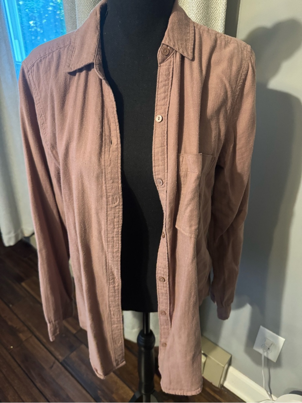 Abercrombie & Fitch Mauve Button-Down Shirt